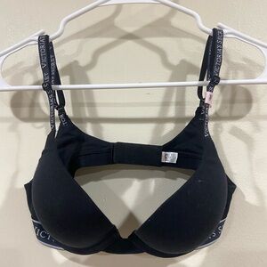 Victoria's Secret Black Bra with Logo Straps